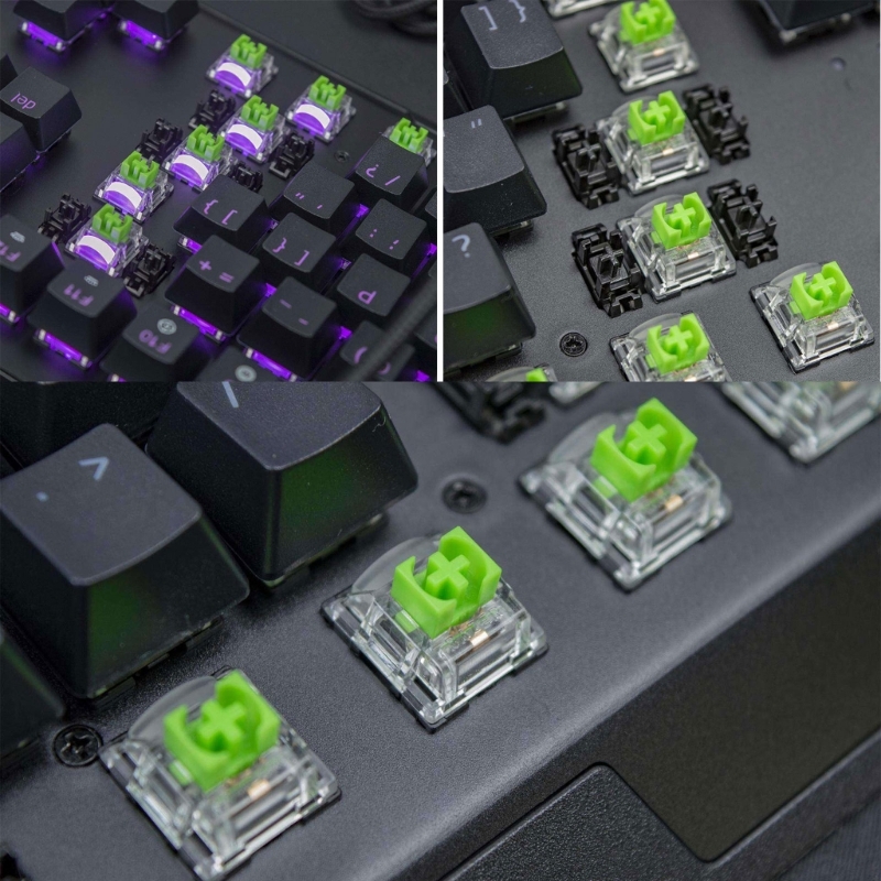 2 szt. 3Pin zielone przełączni – Gaming Keyboard No Rgb recenzja i cena